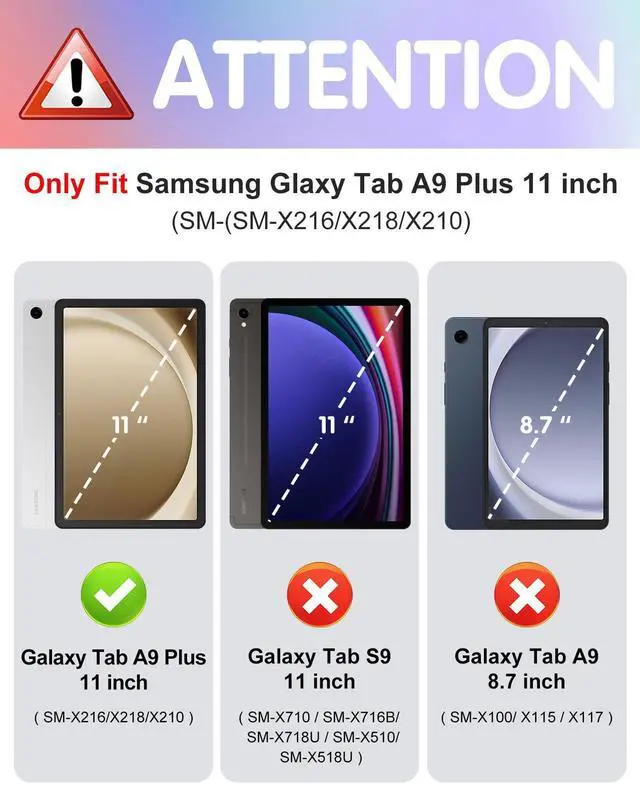 Alt view image 2 of 5 - Kidcube for Samsung Galaxy Tab A9 Plus Case 11 Inch for Women Girls Cute Folio Cover with Pencil Holder Floral Flower Pretty Girly Design Rotating Stand for Tab A9+ Plus Tablet Case SM-X210/X216/X218