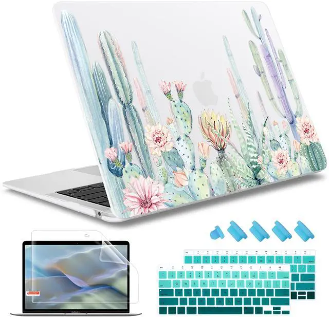 Main image of May Chen Compatible with New MacBook Air 13 inch Case 2021, 2020 2019 2018 Release Model: M1 A2337 A2179 A1932, Plastic Matte Hard Shell Case Cover for Mabook Air 13 inch with Retina Dispaly, Cactus