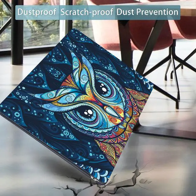 Alt view image 5 of 5 - Mektron for MacBook 13 inch Air Case A2337 M1 2020 2019 2018 Release, Ultra Thin Plastic Hard Shell Cover for MacBook Air 13 inch A2179 A1932, Cute Owl