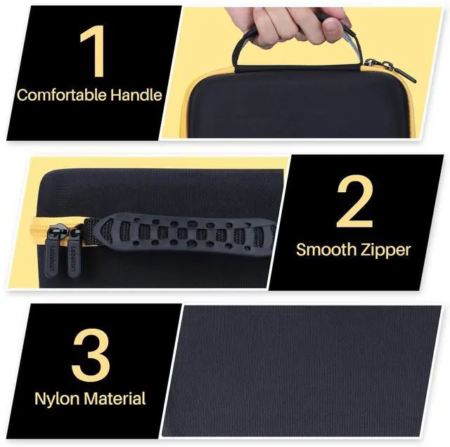 Alt view image 5 of 5 - Lebakort Hard Case Compatible with Kodak Dock Plus 4PASS / Kodak Dock Premium 4x6 Portable Instant Photo Printer (Black Case)