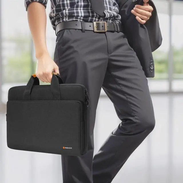 Alt view image 5 of 5 - NIDOO 16 inch Laptop Shoulder Bag - 15.6 inch Computer Sleeve Carrying Case Compatible with 16" MacBook Pro M3 M2, 16" Legion 7i, 15.6" XPS 15, Acer Nitro 5, ThinkPad E15