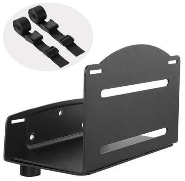 Alt view image 3 of 5 - Mount Plus MP-CPB-2 Wall Mount CPU and Game Console Holder | Adjustable Width 4.8in to 8.3in | Metal Mounting Bracket for Desktop PC, Computer Tower, Game Console, APS Back-UPS, CyberPower UPS System