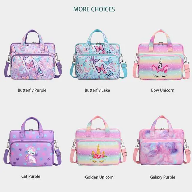 Alt view image 3 of 4 - Octsky Kids Tablet Carrying Sleeve - 12.5 Inch Protective Bag with Shoulder Strap, Soft Lining