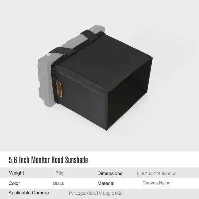 Alt view image 4 of 5 - OPENMOON Foldable Camera Screen Hood Monitor Hood Sunshade (5.6 inch)