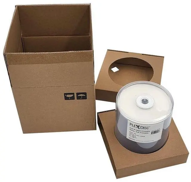 Alt view image 3 of 5 - PlexDisc 95079 DVD-R 4.7GB 16X White Inkjet Hub Printable - 100pk Spindle Frustration Free Packaging, 100 Disc