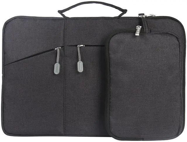 Alt view image 2 of 5 - Megoo 12inch Laptop Sleeve with Accessory Pouch for Microsoft Surface Pro 12/7/6/5/4 12.5", Laptop Go 12.4", Pro 11/10/9/8 13", Carry Travel Case for 11"-13" Chromebook Tablet(Black with Charger Case)