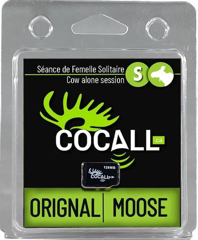 Alt view image 4 of 5 - COCALL Moose Sound Card - Call Session for Hunting (Cow Moose Alone, 30 Minutes) - Micro SD Card for Cocall 2X - Replicates Real Moose Interactions - Press Play and Let it Play