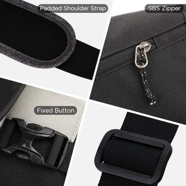 Alt view image 4 of 5 - OIWAS Messenger Bag for Men, 14 Inch Laptop Crossbody Bags Women Casual Satchel Shoulder Bag College Travel Office Briefcase