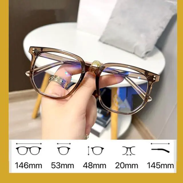 Alt view image 2 of 4 - Oversized Square Reading Glasses for Women Men Blue Light Blocking Eyeglasses Frame Cute Comfortable Coffee