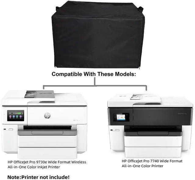 Alt view image 2 of 5 - Heavy Duty Waterproof Printer Dust Cover For HP OfficeJet Pro 9730e/7740 Wide Format Wireless All-in-One Color Inkjet Printer