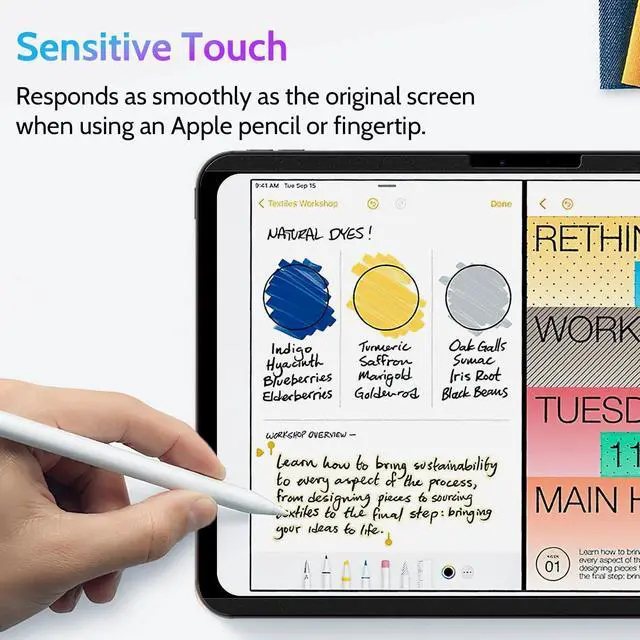 Alt view image 4 of 5 - Peslv Magnetic Privacy Screen Protector for iPad Pro 11 Inch 5th (2024, M4), Removable Anti Blue Light Glare Spy Private Filter, High Sensitive Bubble-Free Easy Install Black Security Screen