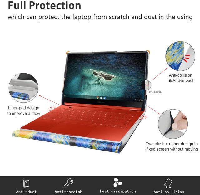 Alt view image 5 of 5 - Alapmk Protective Case for 13.3" Samsung Galaxy Book3 360 13/Galaxy Book2 Pro 360 13 NP930QED/Galaxy Book2 360 13 NP730QED/Galaxy Chromebook 13 XE930QCA/Galaxy Book Pro 360 13 NP930QDB,Starry Night