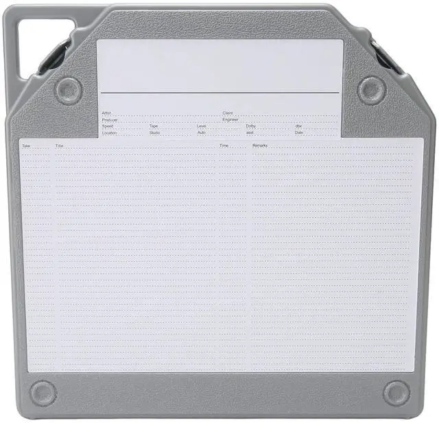 Alt view image 4 of 5 - 10 Inch Empty Tape Reel Storage Box, Reel to Reel Tape Storage Boxes with Label Paper and Carry Handle, Scratch Full, for Sound Tapes (Grey)