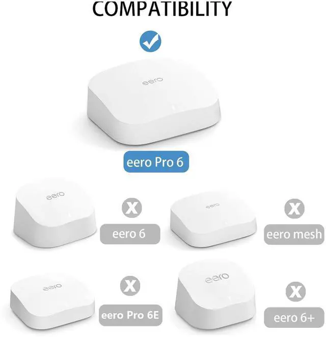 Alt view image 2 of 5 - Wall Mount for eero Pro 6, Screwless VHB Holder for Mounting eero Pro 6 Tri-Band mesh Wi-Fi 6 Without Drilling (Strongly Adhesive, 2 Pack)