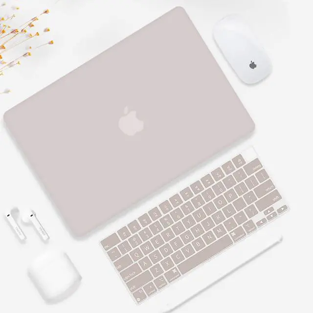 Alt view image 3 of 5 - Seorsok Compatible with MacBook Air 15 inch Case 2023 2024 Release M3 A3114 M2 A2941 Liquid Retina Display Touch ID,Ultra Thin Laptop Plastic Hard Shell Case&Keyboard Cover,Rock Grey