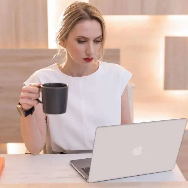 Alt view image 5 of 5 - Seorsok Compatible with MacBook Air 15 inch Case 2023 2024 Release M3 A3114 M2 A2941 Liquid Retina Display Touch ID,Ultra Thin Laptop Plastic Hard Shell Case&Keyboard Cover,Rock Grey