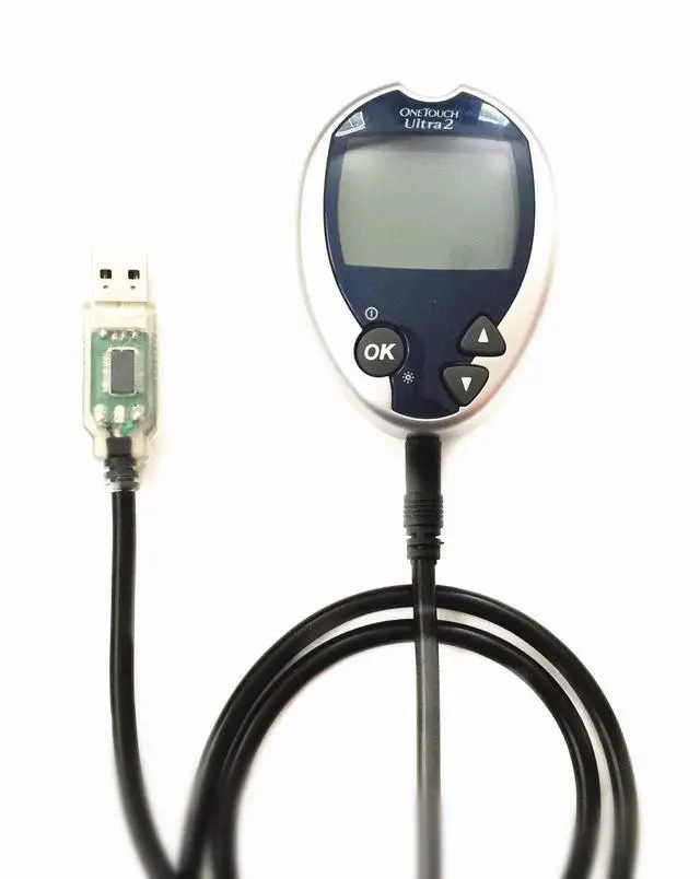 Alt view image 3 of 5 - EZSync USB Cable for Lifescan Onetouch Glucose Diabetes Meters: Ultra2, Ultramini, Ultralink and Ultrasmart with Clear USB Case, Works with Tidepool, EZSync001B