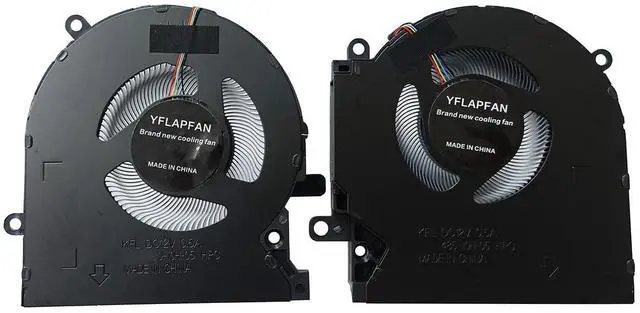 Alt view image 2 of 2 - YFLAPFAN (1 Pair) New CPU GPU Cooling Fan Intended for HP OMEN 15-EK 15-EN (GTX1660Ti RTX20) Series Laptop TPN-Q236 Q238 15-EN0013dx 15-EN0023dx 15-EK0013dx 15-EK0023dx DC12V