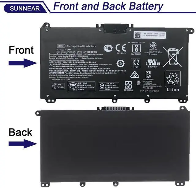 Alt view image 3 of 5 - HT03XL L11119-855 Battery for HP G7 240 245 250 255 Pavilion 14Q-CS 14-CE 14-CK 14-DF 14-DQ 15-DW 15Q 15S X360 14-DH 14M-DH Series 15-CS0053CL HT03041XL L11421-542 L11421-2C2 HSTNN-UB7J HSTNN-DB8R