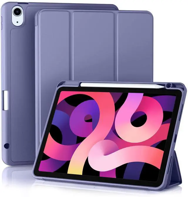 Main image of Akkerds Compatible with iPad Air 11 Inch Case 7th/6th Generation (M3/M2) 2025/2024, for iPad Air 5th/4th Generation Case 10.9 Inch 2022/2020 with Pencil Holder[Auto Sleep/Wake], Lightpurple