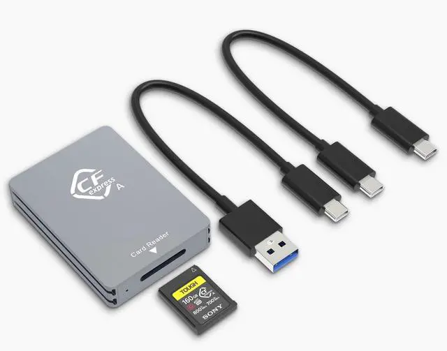 Main image of Rytaki CFexpress Type A Card Reader USB C, 10Gbps, USB 3.2 Gen2, CF Express Type A to USB C/A Adapter
