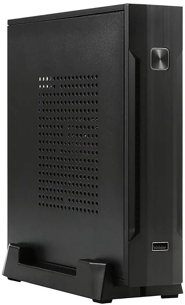 Main image of Goodisory TX01 SECC Fanless Thin Mini-itx HTPC Chassis with 2.5" Drive Bay and Vertical Stand Foot (Black)