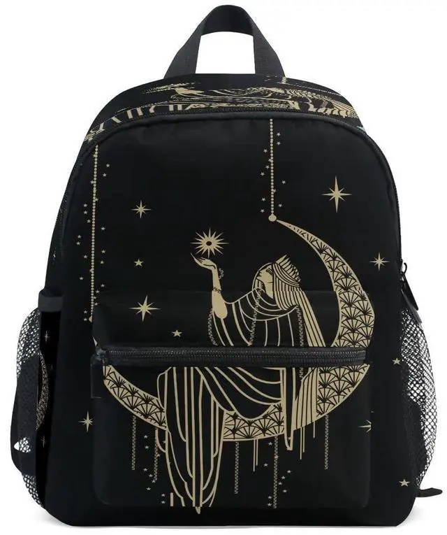 Main image of Cute Toddler Backpack Mini Travel Bag Sacral Night Girl on Moon for Baby Girl Boy Age 3-7