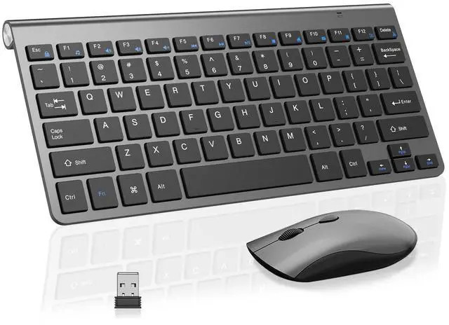 Main image of 2.4G Wireless Keyboard and Mouse Compact Keyboard Mini Portable Silent Mouse, Suitable for Laptops Mac PC,  Travel Keyboard and Mouse