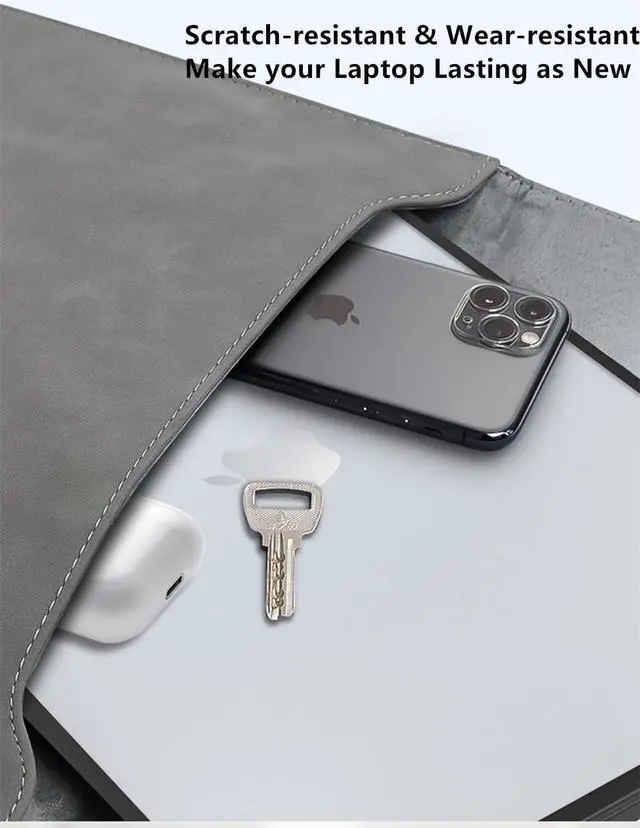 Alt view image 5 of 5 - Se7enline MacBook Air 13.6" M4 A3240 Case 2025, Frosted Gray Protective Shell & TPU Keyboard Cover - Scratch-Resistant Matte Finish