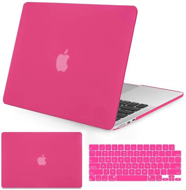 Main image of Seorsok Compatible with MacBook Air 15 inch Case 2023 2024 Release A2941 M2&M3 A3114 Touch ID,Ultra Thin Laptop Plastic Hard Shell Case&Keyboard Skin,Hot Pink