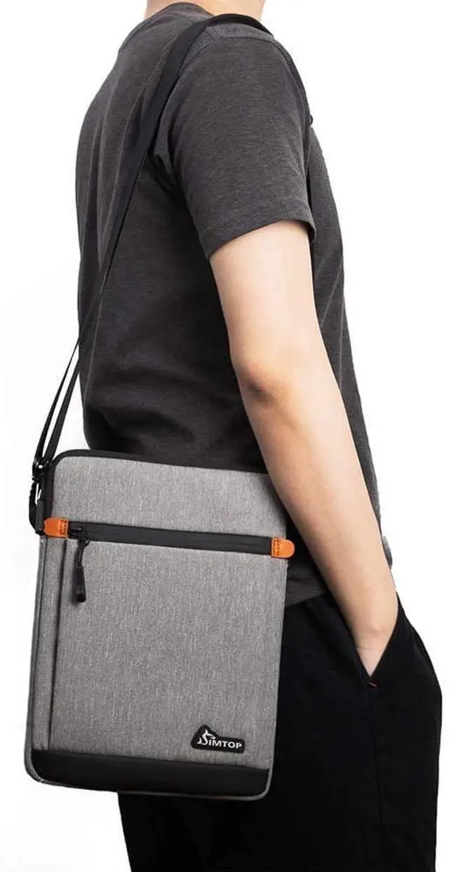 Alt view image 2 of 5 - 12.913 Inch Tablet Sleeve, Compatible with iPad Pro 13-inch/12.9-inch, Galaxy Tab S9 FE+ 12.4 / S9 FE 10.9, YKK Zippers, Detachable Strap, Hidden Handle