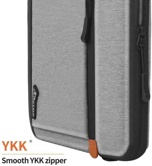 Alt view image 5 of 5 - 12.913 Inch Tablet Sleeve, Compatible with iPad Pro 13-inch/12.9-inch, Galaxy Tab S9 FE+ 12.4 / S9 FE 10.9, YKK Zippers, Detachable Strap, Hidden Handle