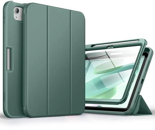 Main image of SURITCH Case for iPad (A16) 11th Generation 11 Inch 2025/iPad 10th Generation 10.9 Inch 2022, with Screen Protector, Pencil Holder Tri-fold Stand Auto Wake/Sleep Shockproof Protection,Green