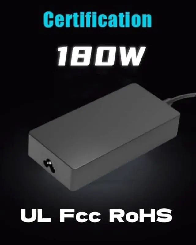 Alt view image 4 of 5 - SLRIOYS 180W Charger Compatible with Dell Alienware m15 m17 17 15 14 13 M17x M15x M14x M11x Alpha/Area-51m R1 R2 R3 R4 R5 R6 R7 Laptop (Compatible 150W 130W) Replacement Power Adapter