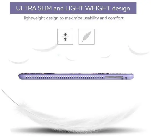 Alt view image 5 of 5 - SURITCH Case for iPad mini 4/iPad mini 5,[Built-in Screen Protector][Pencil Holder] Full Body Trifold Stand Protective Case Smart Cover with Auto Wake/Sleep for Apple iPad mini 4/5 7.9"-Purple Marble