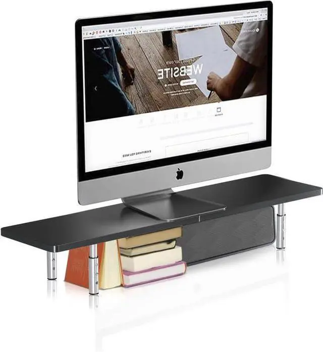 Main image of suptek Laptop Stand for Desk,Computer Monitor Laptop Stand Riser for Printer, Notebook and All Flat Screen TV Display,3 Height Adjustable(MST016)