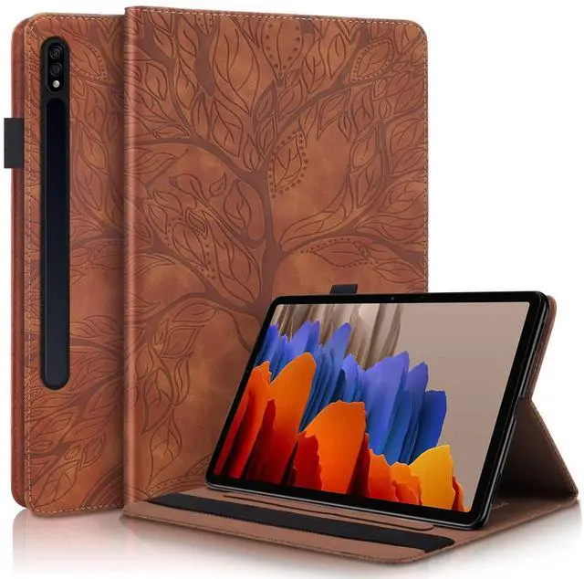 Main image of TIPOYOROO Case for Samsung Galaxy Tab S8 Ultra Case 2022 14.6 Inch(SM-X900/X906) PU Leather Cover with Card Holder Multi-Angle for Galaxy Tab S8 Ultra 14.6'' - Brown