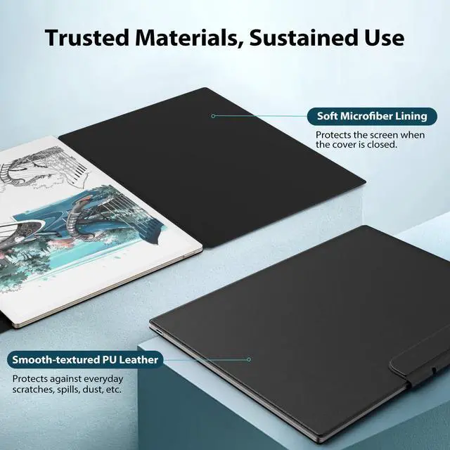 Alt view image 4 of 5 - TiMOVO Magnetic Case for Remarkable Paper Pro 11.8 Inch 2024, Lightweight Book Folio Cover with Buckle Pen Clasp for Remarkable Paper Pro Color Tablet, Support Auto Wake/Sleep, Black