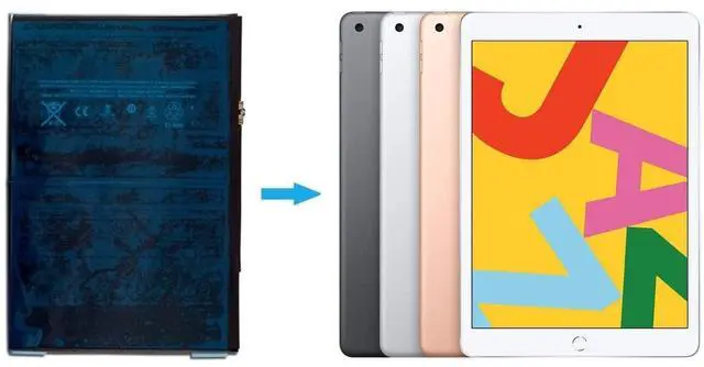 Alt view image 2 of 5 - TTIMORE A1484 Replacement Battery for iPad Air, 5th 6th 7th 8th 9th Air 1st Generation