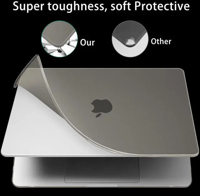 Alt view image 4 of 5 - Tuiklol for 2025 2024 2022 MacBook Air 13.6 inch Case M4 A3240 M3 A3113 M2 A2681,Protective Bracket Hard Shell Cover for M3 MacBook Air 13.6'' Liquid Retina Display with Touch ID, Gary