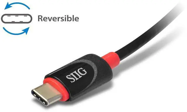 Alt view image 5 of 5 - SIIG USB Type C to Gigabit Ethernet Adapter - 10/100/1000 Mbps LAN adapter for Windows and Mac Systems, Thunderbolt 3 (Black)