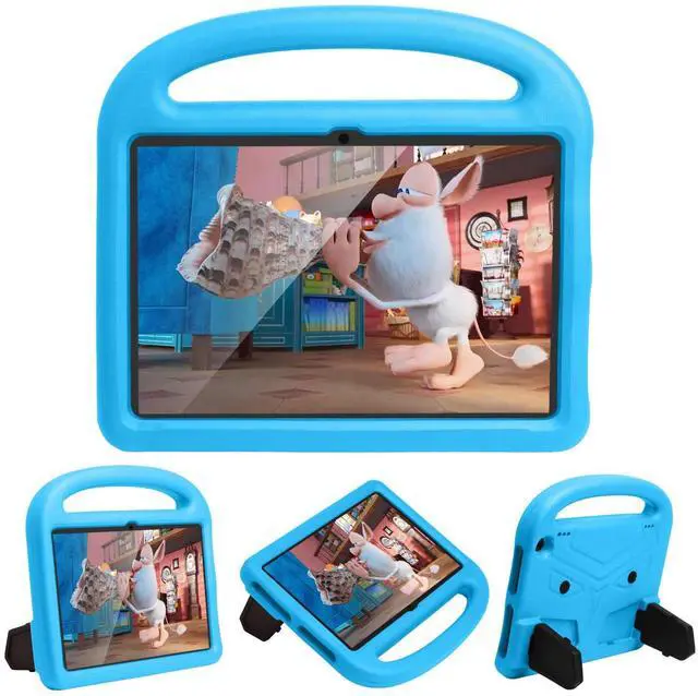 Main image of UUcovers for All-New Kindle Fire HD 8 Tablet (10th Generation, 2020 Release) and Fire HD 8 Plus Case with Handle Kickstand Kids-Friendly Lightweight Soft EVA Foam Silicone Shockproof Shell, Blue