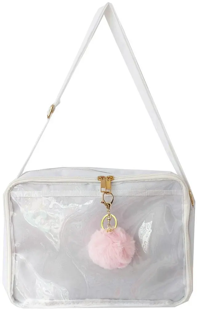 Main image of Tipiho Women Duffle Bag JK Handbag Pvc Canvas Shoulder Bag (white)