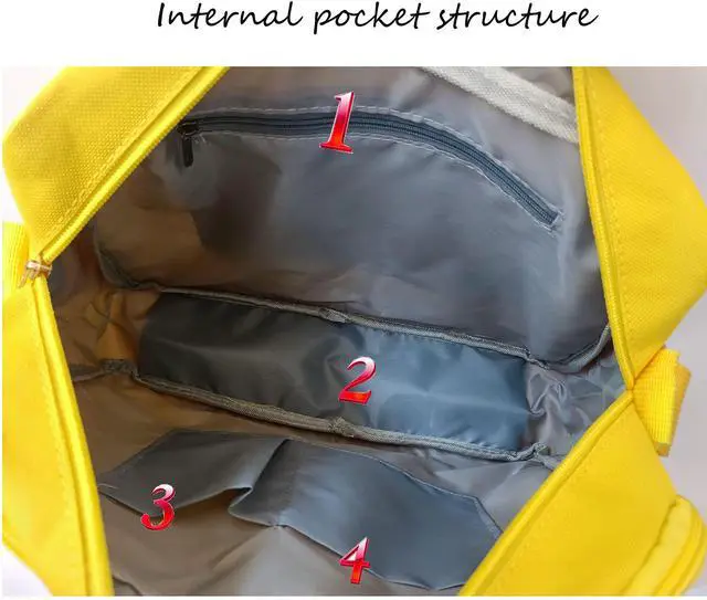 Alt view image 4 of 5 - Tipiho Women Duffle Bag JK Handbag Pvc Canvas Shoulder Bag (white)