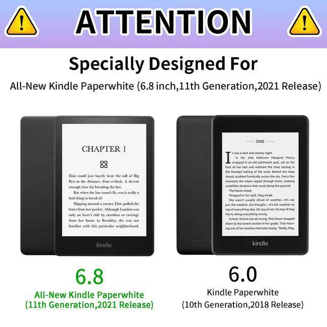Alt view image 2 of 5 - TSNJTBDL for Kindle Paperwhite Case 11th Generation 2021 and Signature Edition Case 6.8 inch Butterfly Flowers Pattern PU Leather Adjustable Stand Cover with Auto Wake/Sleep