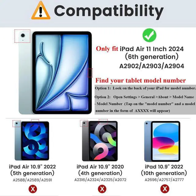 Alt view image 2 of 5 - UUcovers for Apple iPad Air 11 inch Kids Case M3/M2 (2025/2024) Slim Folding Stand Cover with Pencil Holder/Handle/Kickstand Cute DIY Lightweight Cute Soft EVA Foam Shockproof Tablet Cover, Pink Bear