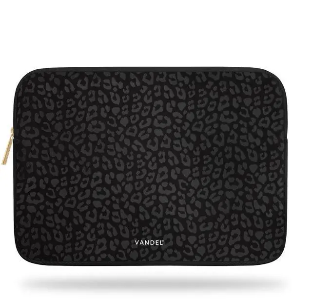 Main image of Vandel MacBook Air 13 inch Laptop Sleeve, Fits 13-13.3 inch Laptops: Neoprene MacBook Air & Pro Case, Chromebook, HP Soft Cover | Thin Computer Carrying Bag, Black Leopard Mac (M1 & M2) Pouch