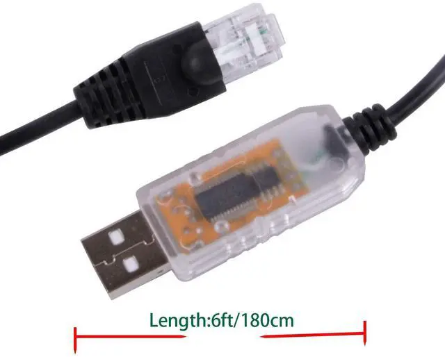 Alt view image 3 of 5 - Suamdoen USB to RJ45 RS485 Serial Programming Cable for Delta IFD6500 Communication RS485 Adapter Converter Cable Support Win10