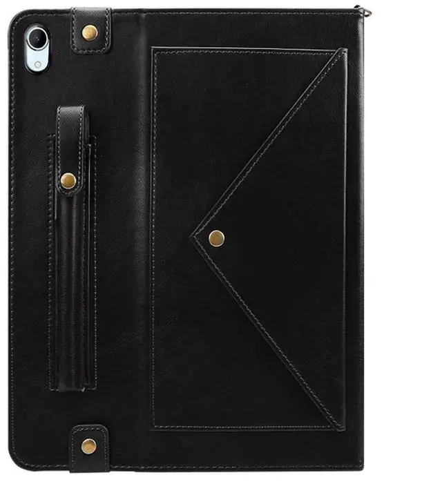 Alt view image 2 of 5 - UUcovers Crossbody Handbag Case for iPad mini 7 (A17 Pro) 2024/iPad Mini 6 Case 2021 with Pencil Holder/Shoulder Strap/Hand Strap/Pocket Stand Cover for iPad mini 7th/6th Generation 8.3 inch, Black