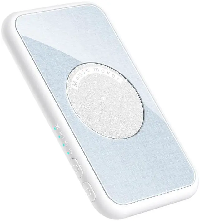 Main image of STARSIKI Ultra-Slim Quiet Mouse Jiggler, White, USB, Compatible with Windows, Mac, iOS, and Android